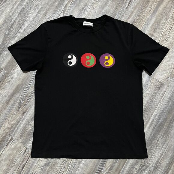 Gosha Rubchinskiy Black Yin Yang Short Sleeve Tee Shirt - Picture 1 of 7